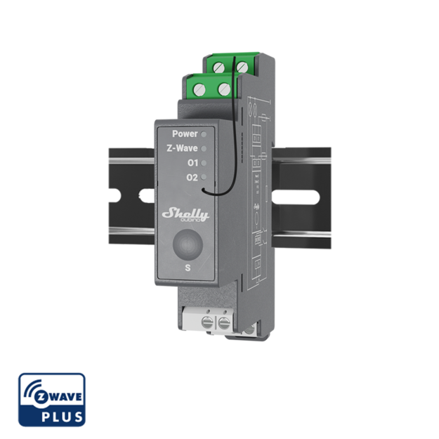SHELLY Wave PRO 2 Spínací modul na DIN lištu SHELLY Wave PRO 2 Spínací modul na DIN lištu